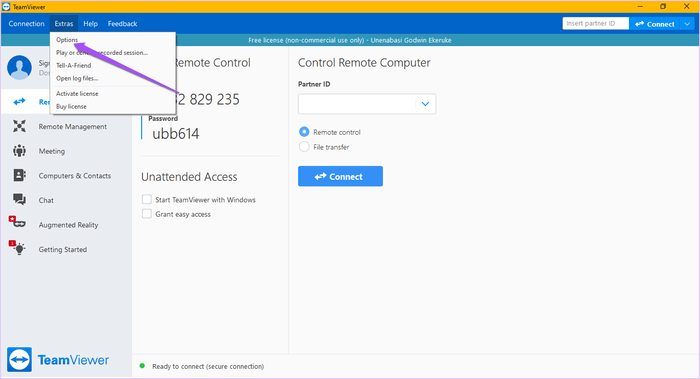 sử dụng máy in qua teamviewer