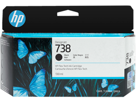 Mực in HP 738B 130-ml Black DesignJet Ink Cartridge (498P2A)