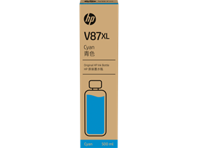HP V87XL 500ml Cyan Bottled Ink Cartridge (7FN95A)