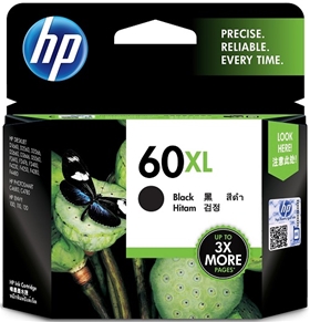 Mực in HP 60XL High Yield Black Original Ink Cartridge (CC641WA)