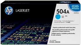 Mực in HP 504A Cyan Original LaserJet Toner Cartridge (CE251A)