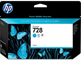 Mực in HP 728 130ml Cyan Ink Cartridge (F9J67A)