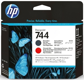 Đầu in HP 744 Matte Black/Chromatic Red DesignJet Printhead (F9J88A) - (Trôi date)