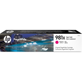 Mực in HP 981X High Yield Magenta Original PageWide Cartridge (L0R10A)
