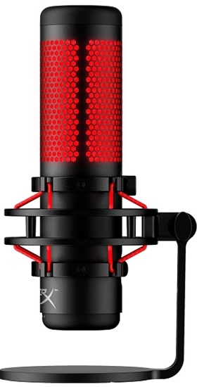 Microphone HyperX QuadCast USB (Black) Red Lighting (4P5P6AA)