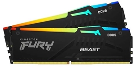 RAM PC Kingston KIT 16GB (2x8G) D5-5600 -40 FURY Beast RGB (KF556C40BBAK2-16)