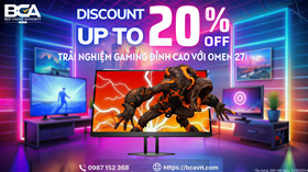 Giảm Đến 20% Khi Mua Màn Hình HP OMEN 27i