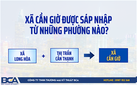Xã Cần Giờ được sáp nhập từ những phường nào?