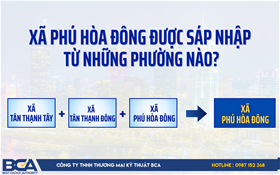 Xã Phú Hòa Đông được sáp nhập từ những phường nào?