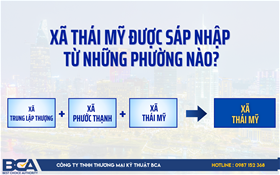 Xã Thái Mỹ được sáp nhập từ những phường nào?