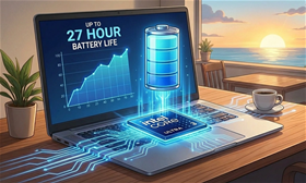 CES 2026: Intel ra mắt chip giúp laptop hoạt động 27 tiếng liên tục