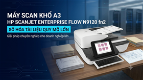 Máy Scan Khổ A3 HP ScanJet Enterprise Flow N9120 fn2 – Giải Pháp Số Hóa Đỉnh Cao Cho Doanh Nghiệp Lớn, Tặng Ngay 1 Ream Giấy A4
