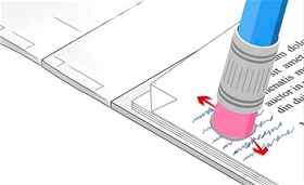 Các cách gôm tẩy mực in laser trên giấy A4