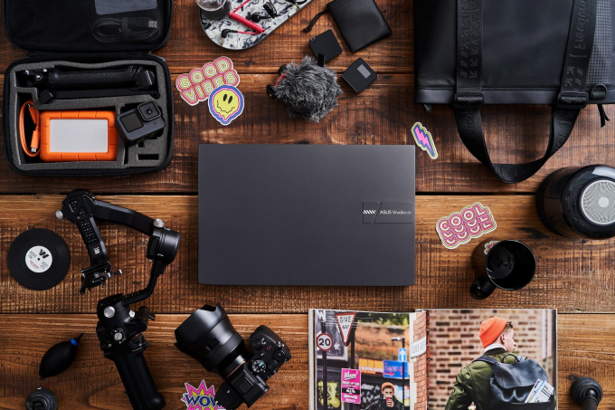 Asus Vivobook Series có cấu hình mạnh mẽ cho mọi nhu cầu học tập và giải trí. Ảnh: Asus