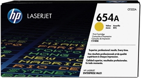 Mực in HP 654A Yellow Original LaserJet Toner Cartridge (CF332A)