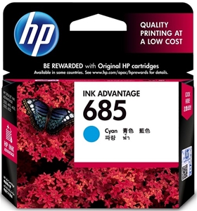 Mực in HP 685 Cyan Ink Advantage Cartridge (CZ122AA)