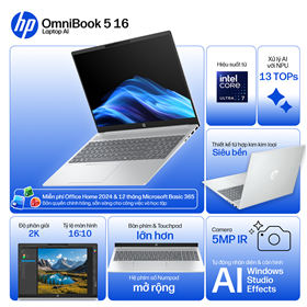 HP OmniBook 5 LaptopAI 16-af1048TU (BZ7Q8PA)
