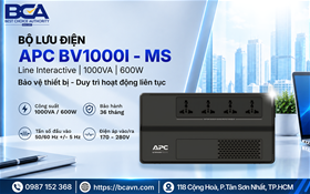 Bộ lưu điện APC BV1000I-MS với AVR – Giải pháp ổn định nguồn điện