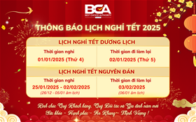Thông Báo Lịch Nghỉ Tết Dương Lịch và Tết Nguyên Đán 2025 của BCA