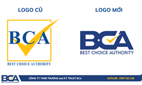Thông báo về việc thay đổi logo Công ty TNHH Thương mại Kỹ thuật BCA