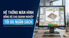 Trang bị hệ thống màn hình máy tính đồng bộ tiết kiệm ngân sách cho doanh nghiệp
